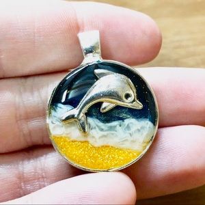 Handcrafted pendant.